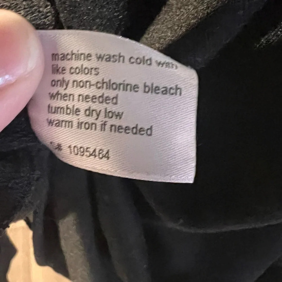 Lane Bryant black long sleeve top with cutout elbow and ruffle accents on sleeve - Picture 7 of 7